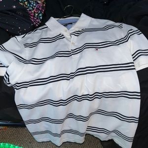 White crew polo shirt